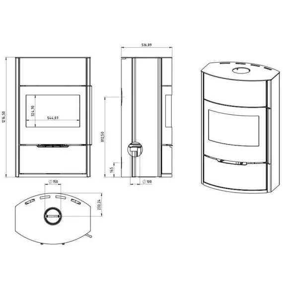 Poêle à bois – O2 – EMBER – Image 4