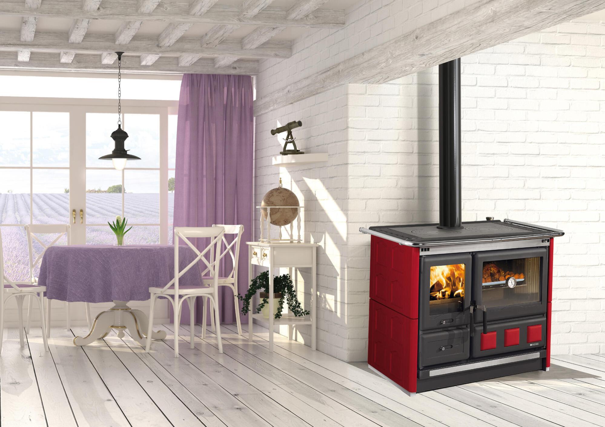 Cuisinière à bois LA NORDICA Cuisinières bois nordica rosa xxl -bdx bordeaux, 8. – Image 3