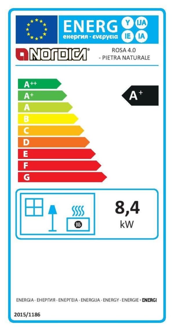 Cuisinière bois ROSA 4.0 pierre naturelle 8.1KW – Image 3