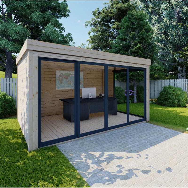 Bureau de jardin en bois massif 11,8m² – Image 6