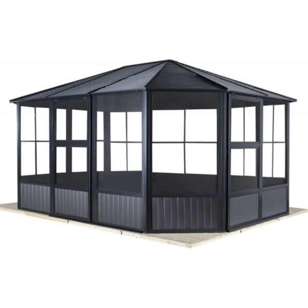 Pavillon Charlestone 384x489cm en aluminium et acier galvanisé – SOJAG – Image 4