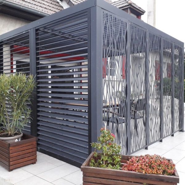 pavillon-adosse-charlestone-309x502cm-en-aluminium-et-acier-galvanise-sojag – Image 12