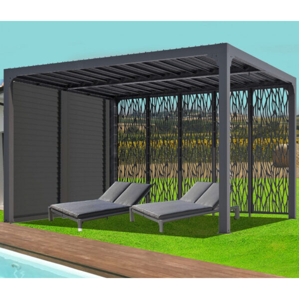 pavillon-adosse-charlestone-309x502cm-en-aluminium-et-acier-galvanise-sojag – Image 14