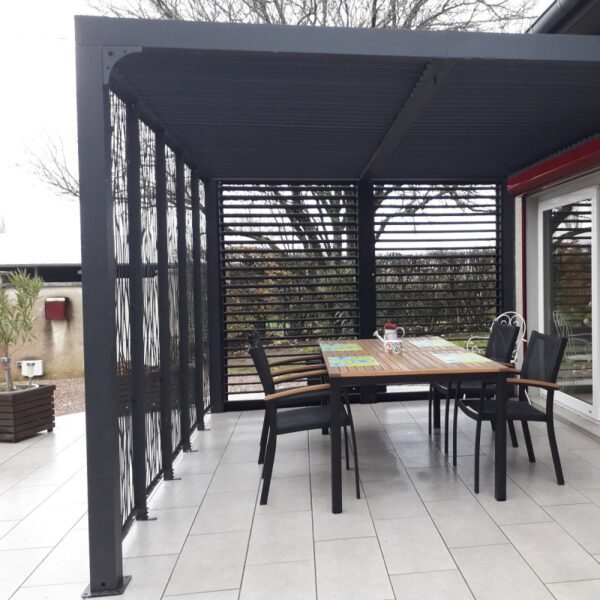 pavillon-adosse-charlestone-309x502cm-en-aluminium-et-acier-galvanise-sojag – Image 15