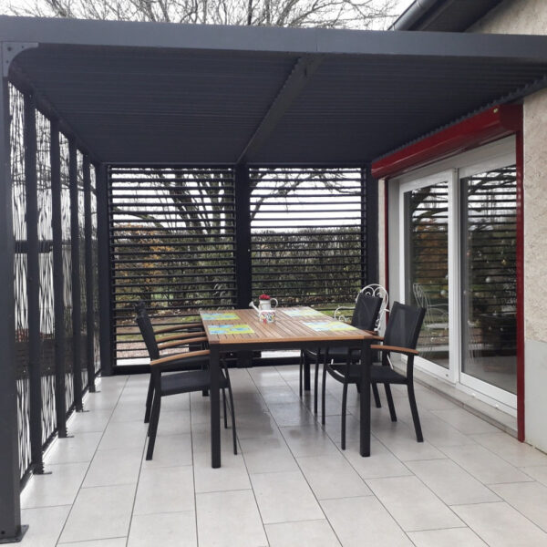 pavillon-adosse-charlestone-309x502cm-en-aluminium-et-acier-galvanise-sojag – Image 17