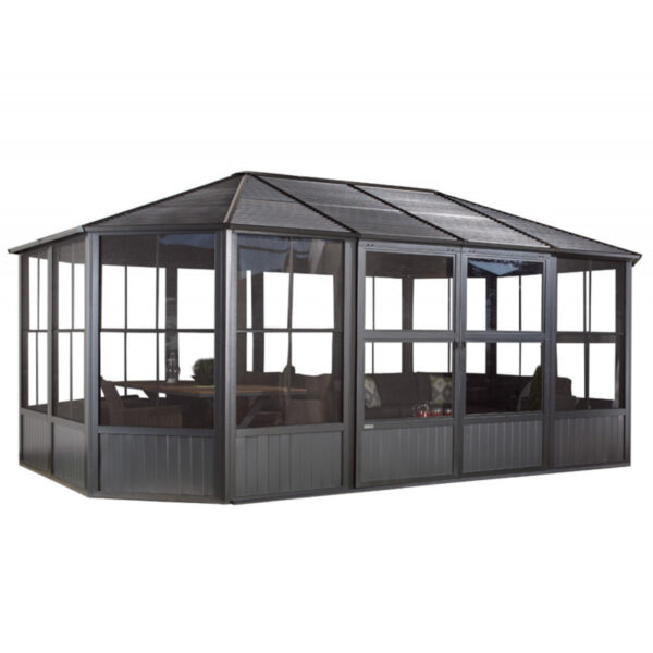 pavillon-charlestone-384x482cm-en-aluminium-et-acier-galvanise-sojag 222 – Image 3