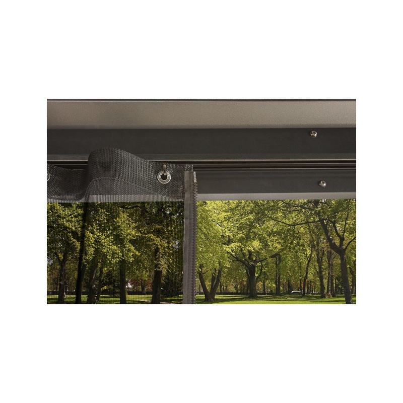 Pergola 3x4m Moreno alu anthracite et toit en acier galvanisé – SOJAG – Image 3