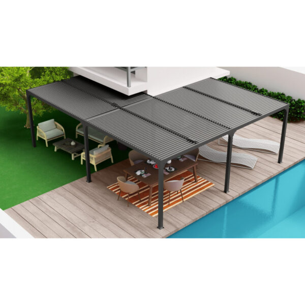 Pergola bioclimatique aluminium anthracite – Image 5