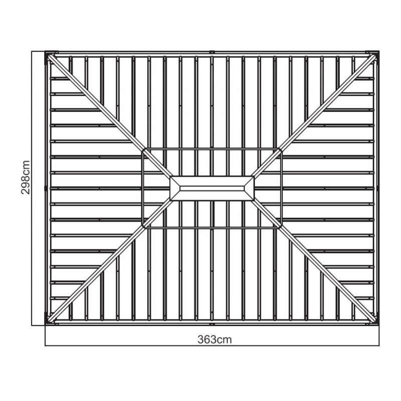 Tonnelle de jardin Messina 298x363cm en aluminium thermolaqué champagne– SOJAG – Image 12