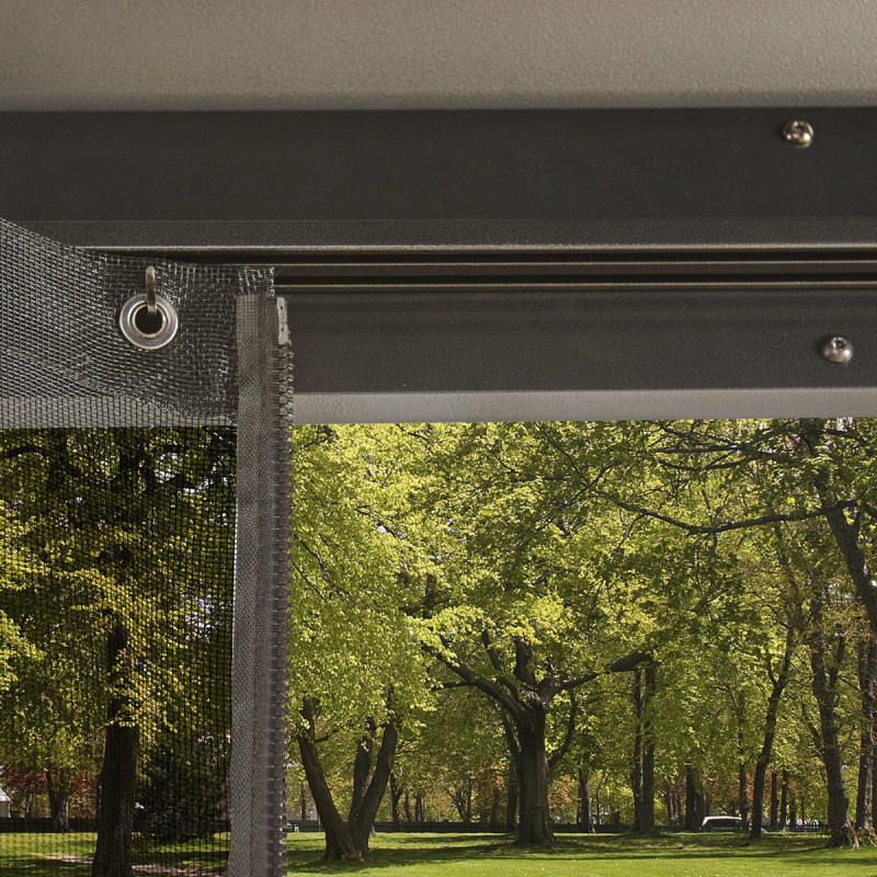 Tonnelle de jardin Messina 363x598cm en aluminium thermolaqué anthracite – SOJAG – Image 4