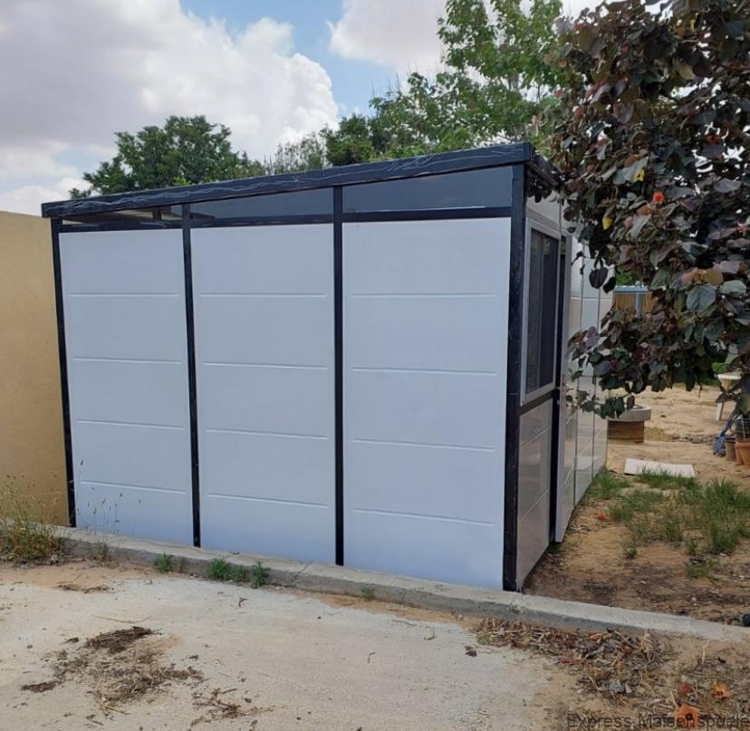 Abri de jardin modulaire isolé 4x3m profils noirs - plancher inclus - Everbox – Image 5